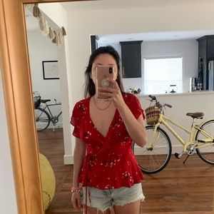 Gentle Fawn Wrap Top